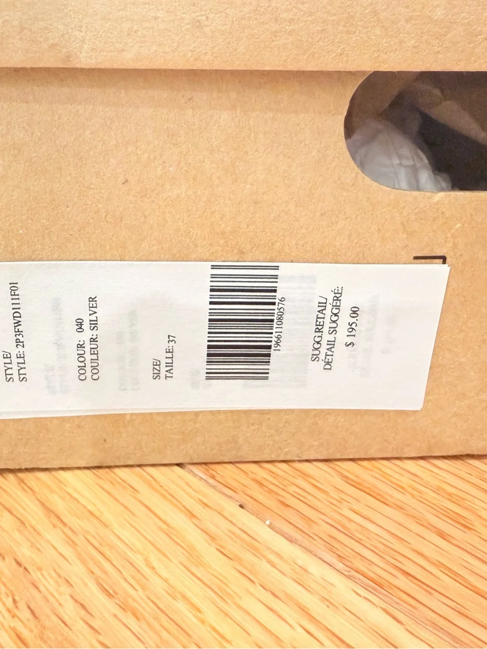 NWT Mellisa X Marc Jacobs silver platform size 7